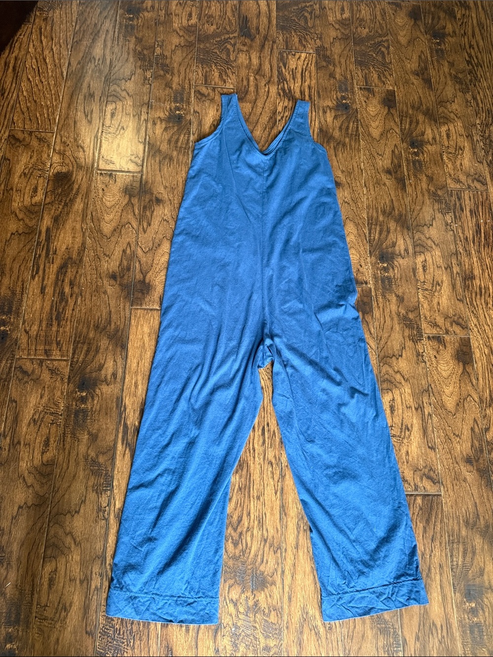 Pact Women's blue Sleeveless Wide-Leg Jumpsuit, size small - Picture 9 of 9
